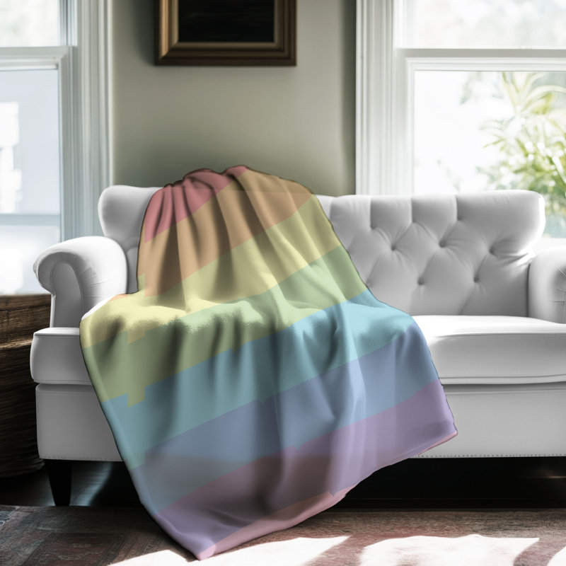 Soft Spectrum - Couverture sherpa de qualité supérieure 1 pièce, Lit simple