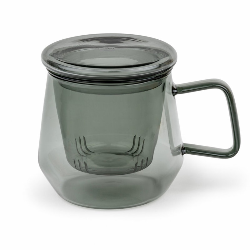 Glass Teacup, Black