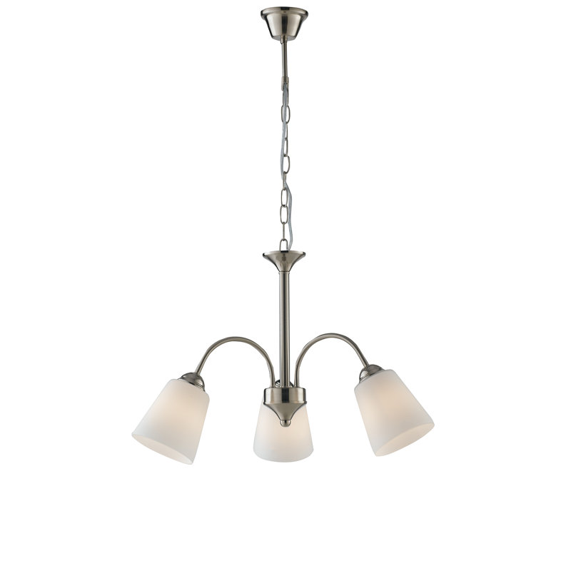 Helena 3 - Light Shaded Chandelier, Copper