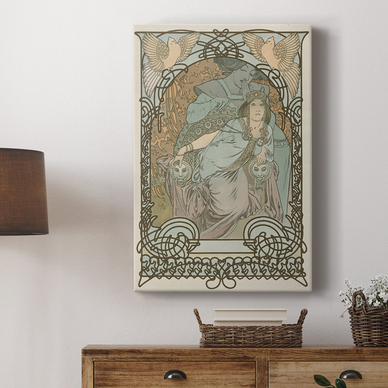 «Ilsée, Princesse de Tripoli» - Toile tendue avec châssis par Alphonse Mucha, 8 x 12