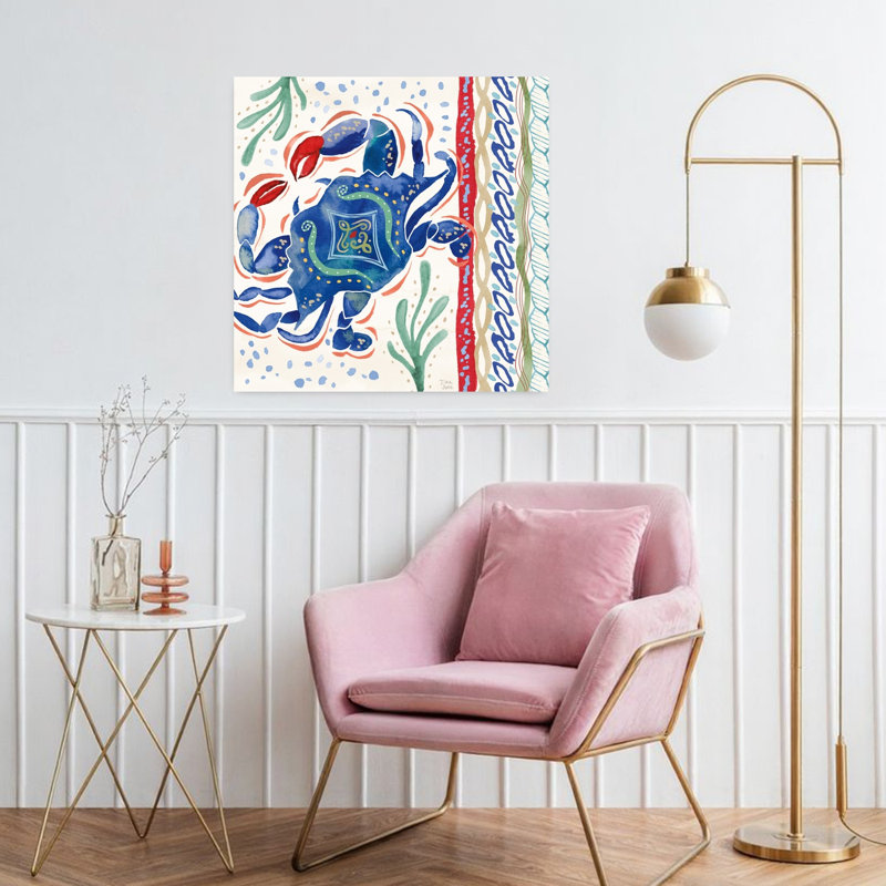 Art nautique de crabe Nautical Vibes IV, H 32 po x l 32 po