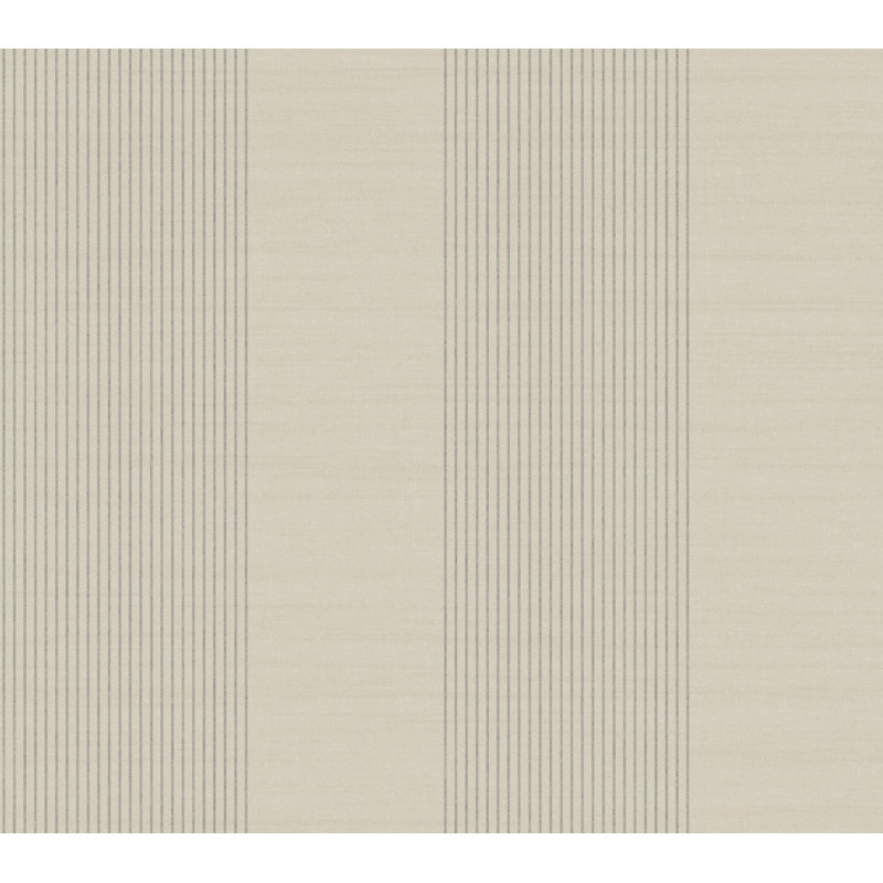 Papier peint imitation lin taupe Archer, Taupe