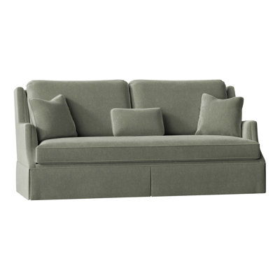 Savannah 87.5" Chenille Round Arm Sofa with Reversible Cushions