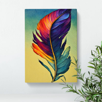 Colourful Feather No.5 - Wall Art
