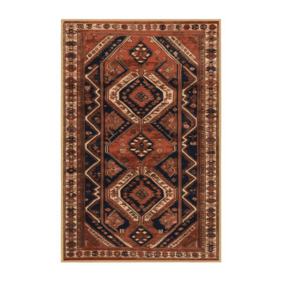 Tapis brun lavable à la machine