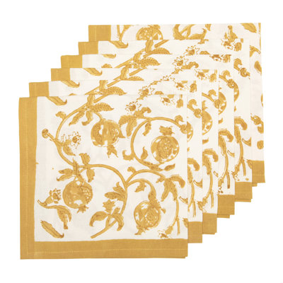 Granada Blue 100% Cotton Square Napkins