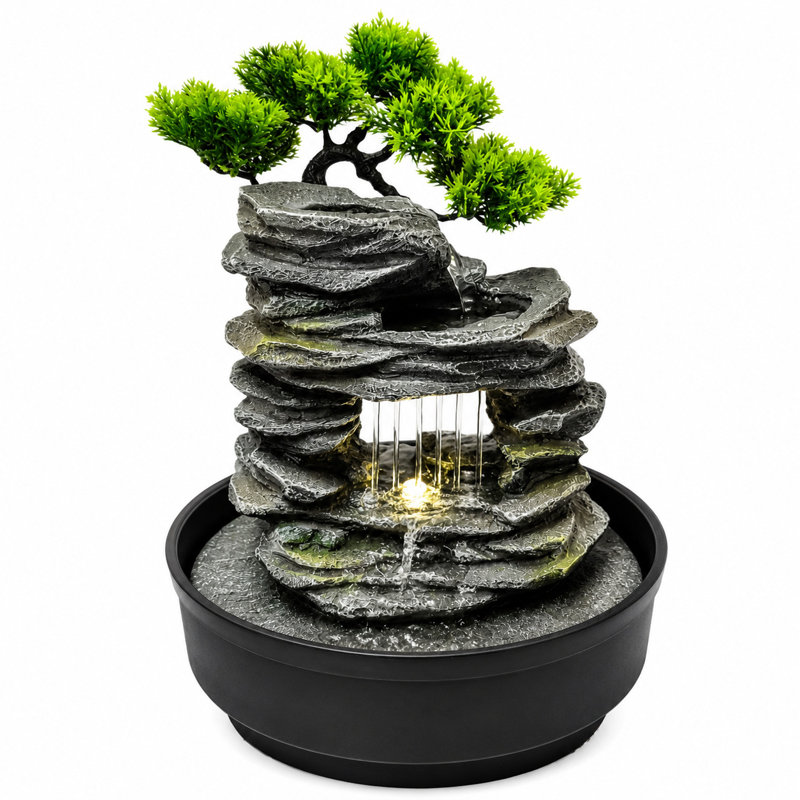 Fontaine cascade Zen Bonsai Rock