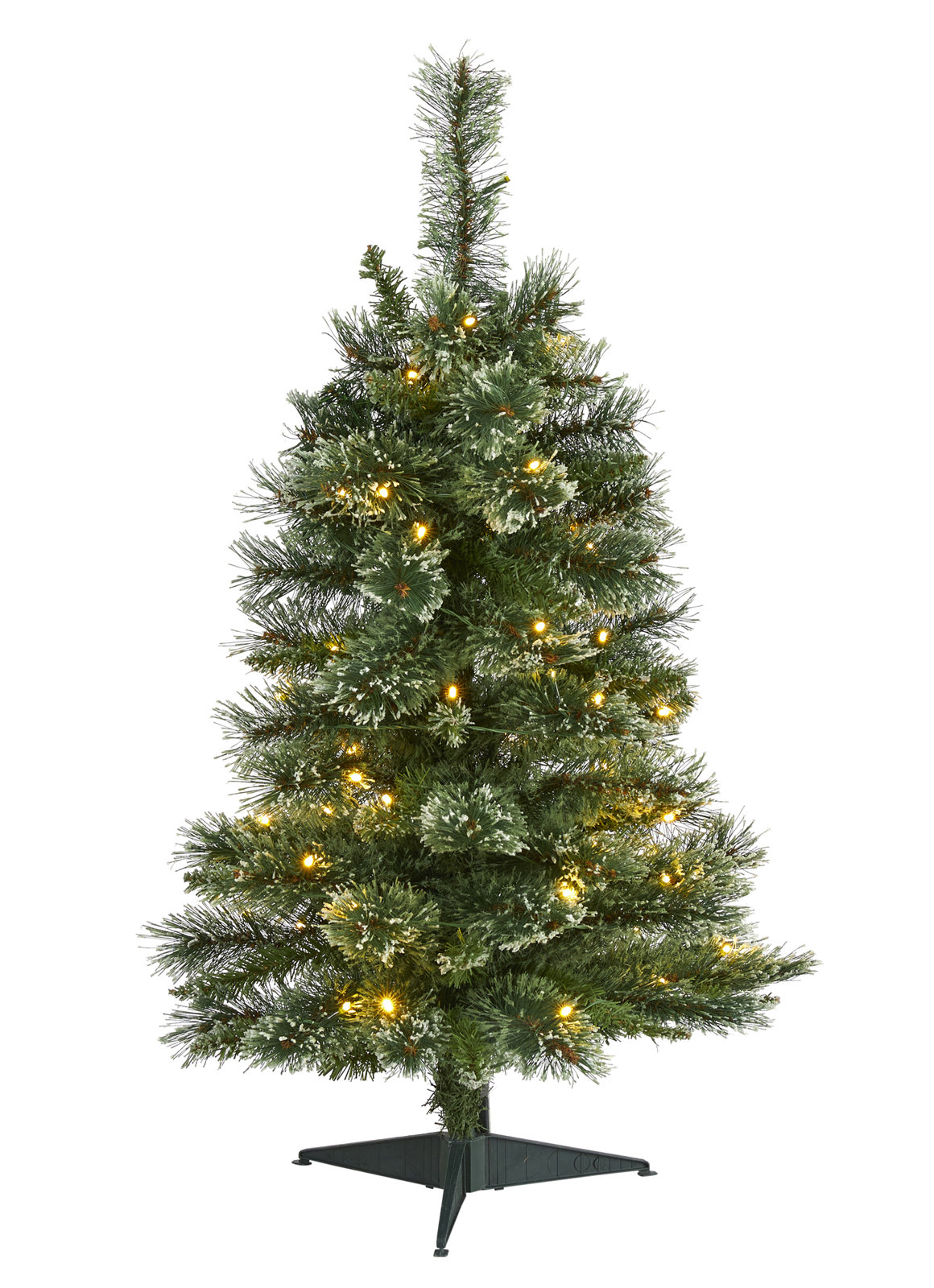 Lighted Artificial Christmas Tree, 3' H