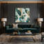Art abstrait sur toile, formes abstraites brunes-554933084