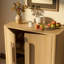 Buffet de rangement 2 portes Lumo, 31,5 po, pieds arrondis en bois