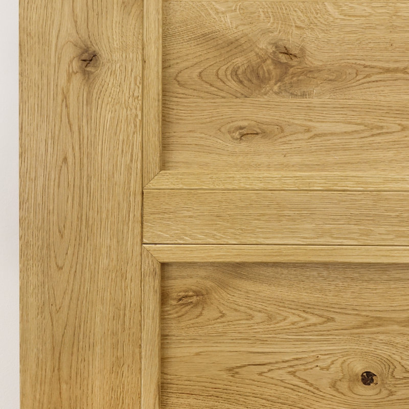 Alondria Oak with Rattan Barn Door, Natural Oil