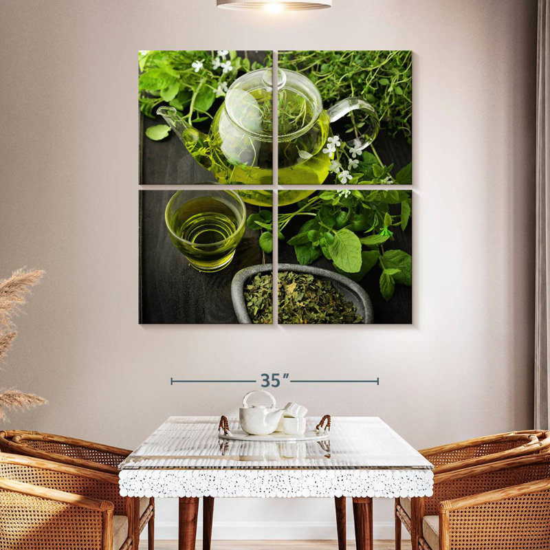 Yarlin Leafy Green Tea, 45" H x 45" W