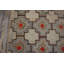 Tapis crocheté à motif géométrique antique en laine et en coton