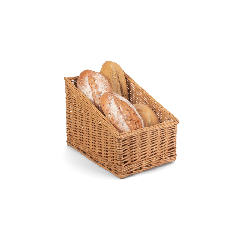 Wicker Sloped-Sided Display Basket, 25cm H x 38.5cm W x 25cm D