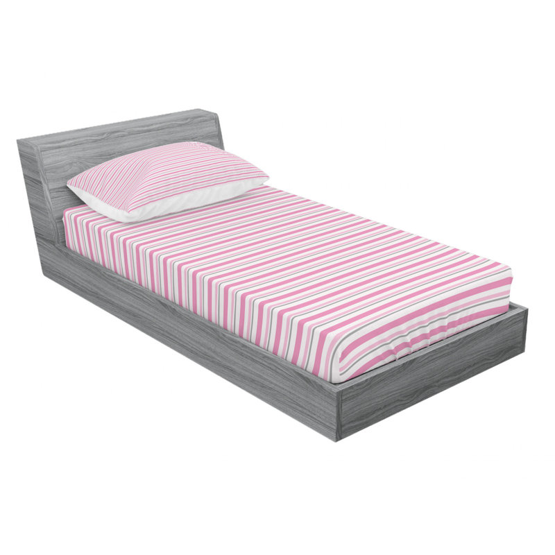 Microfiber Abstract Sheet Set, Twin XL Sheet Set with Fitted Sheet