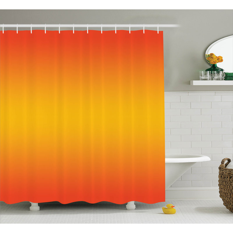 Rideau de douche à imprimé simple tropical Dothan, H 70 po x l 69 po