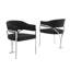 Chaises d'appoint en tissu Tripod Boucle avec structure en chrome brossé-1719690192-1719690193