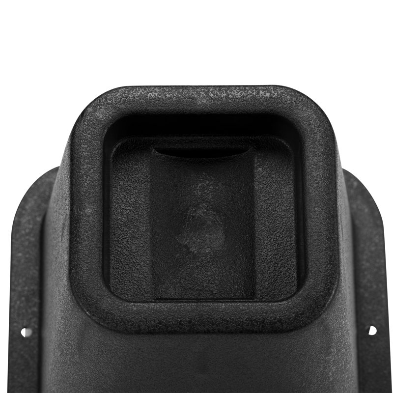 Simplify Black 6-Inch Plastic Bed Risers with Wheel Caster Stabilizer