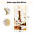 Extra Large 71"x30" Full Length Mirror - Standing, Hanging, or Leaning Rectangle Mirror for Wall or Floor - Wall-Mounted Full Body Dressing Mirrors with Aluminum Alloy Frame for Living Room - Gold-875339926-875339922