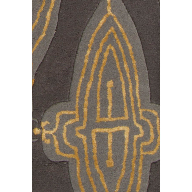Tapis gris anthracite / gris / doré touffeté à la main Jessica Swift