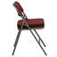 Premium Curved Triple Braced & Double Hinged Fabric Upholstered Metal Folding Chair-99820236-99820232