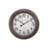 Clocks, 20" Round, Wall Clock, Antique Brown, Transitional