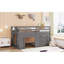 Lit mezzanine simple avec armoire et tablette-180795190
