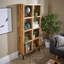 Franca Tall 8 Open Shelving Mango Wood Bookcase Storage Unit