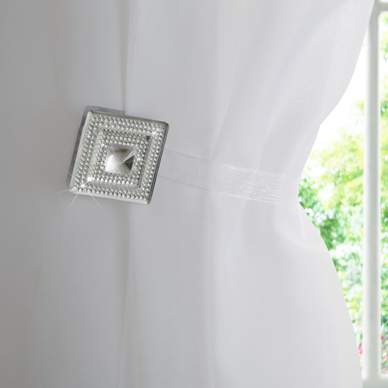 Larkin 4cm Curtain Holdback/Tieback, Silver