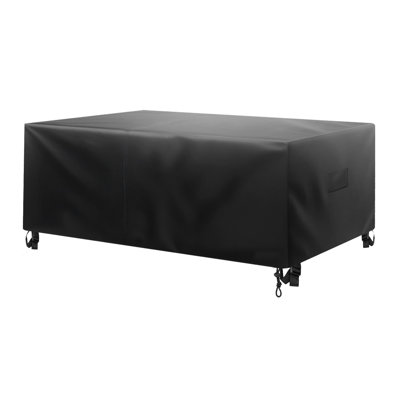 Heavy-Duty Waterproof Patio Furniture Cover 126" - UV Resistant Outdoor Table & Sofa Protector with Windproof Straps
