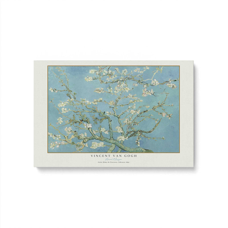 Fleur d'amandier de Van Gogh, H 8 po x l 12 po, Toile tendue