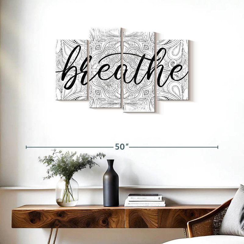 Tergel Breathe Zen Pattern, 22" H x 36" W