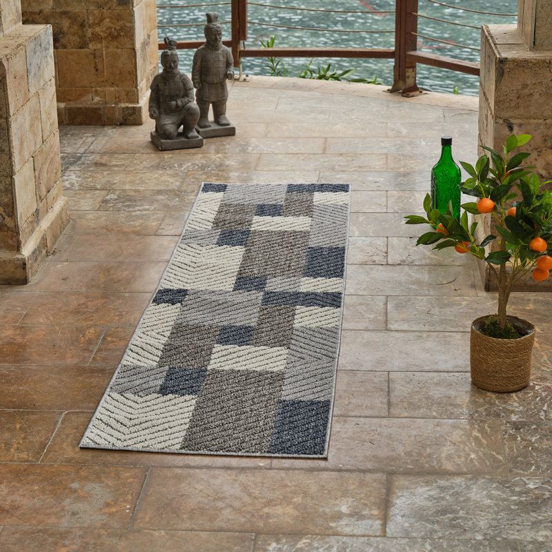 Latacha Area Rug with Non-Slip Backing, Runner 2'3" x 8'