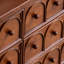 Armoire d'appoint en bois manufacturé brun foncé