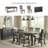 Krout Oak Solid Wood Base Dining Table