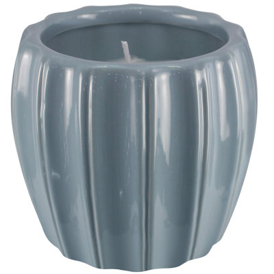 Scented Jar Candle with Ceramic Holder