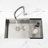 33X19 Undermount Stainless Steel Sink With Cutting Board. 304 Steel, And Dependable. Brushed Appearance. Spacious Single Bowl. Sound Absorbing Properties. Rounded Corners Kitchen High Durability.