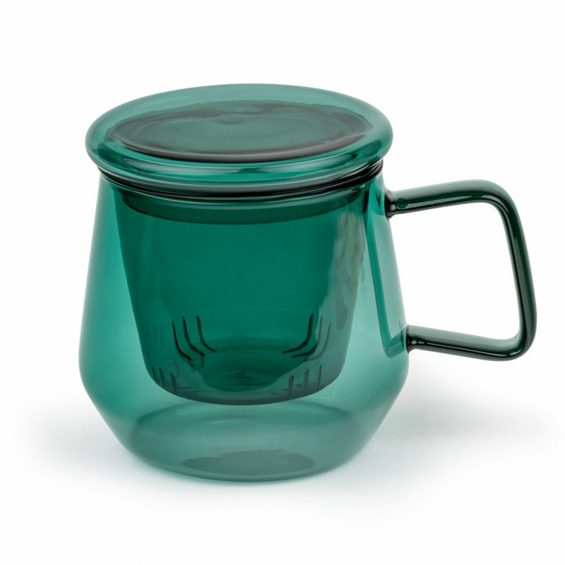 Glass Teacup, Green