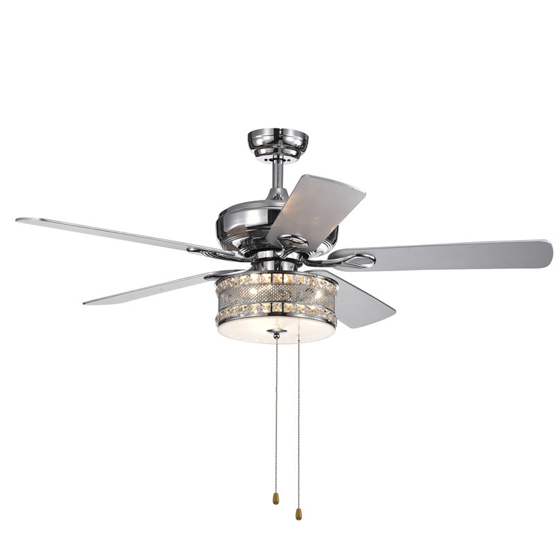 Darby 52'' Ceiling Fan with Light Kit, Pull Chain