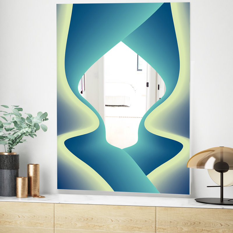 Miroir mural Nebulous Waves 7, H 39,4 po x l 29,5 po