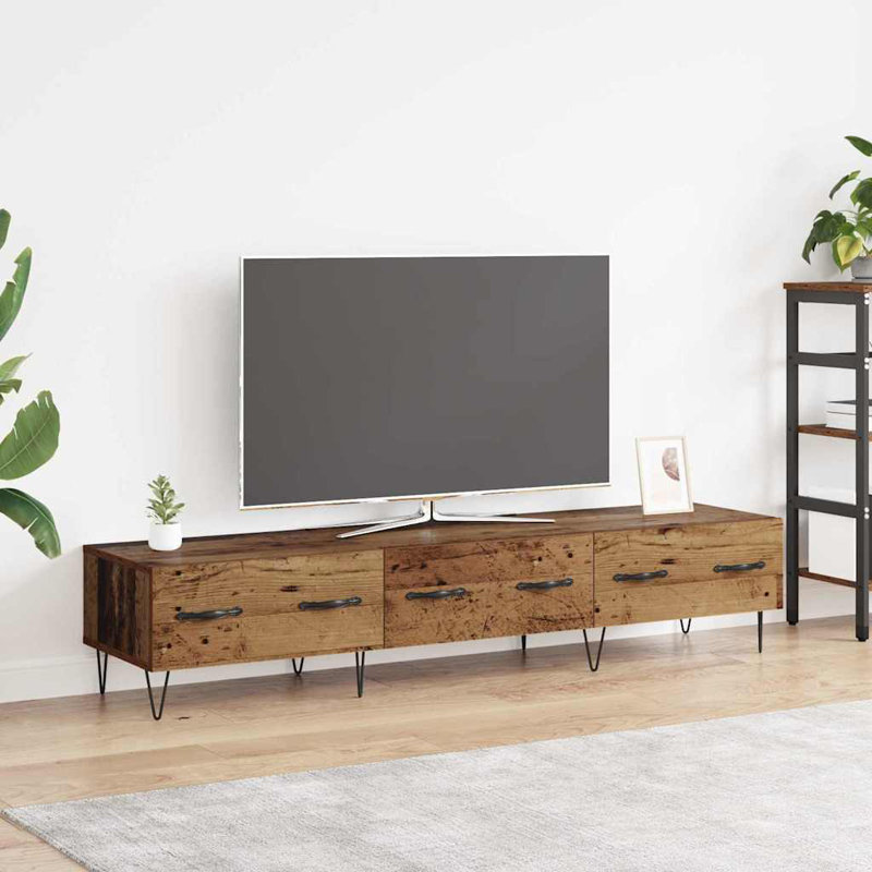 Unfinished TV Stand for TVs up to 70", Old Wood