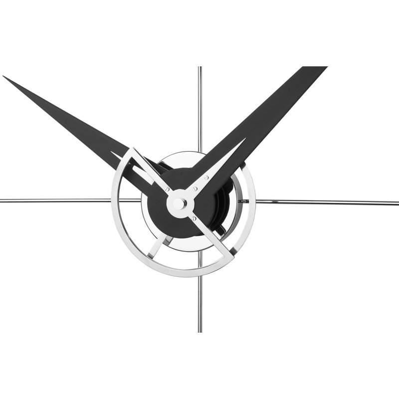 Horloge murale surdimensionnée doble, Calabo / chrome