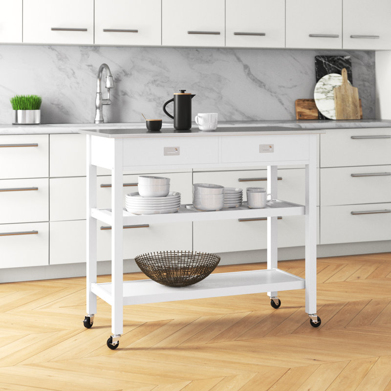 Ansell Kitchen Island, White