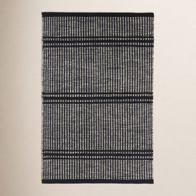 Malta Hand-Woven Striped Wool Rug