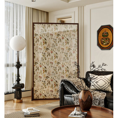 Paravent Mid-Century en bois massif pour salon