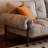 Small-Apartment Retro Linen Straight Couch