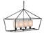 Lustre industriel moderne en fer de 41,7 po, luminaire suspendu élégant pour îlot de cuisine, salle à manger et entrée