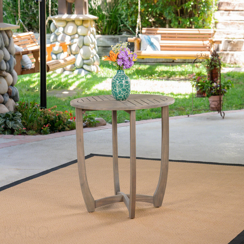Table circulaire en bois 27,5 po