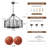 8 - Light Dimmable Drum Chandelier