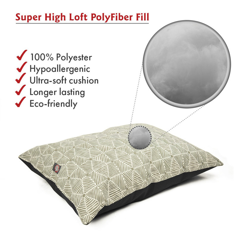 Coussin Charlie, Beige, Moyen (l 35 po x P 28 po x H 4 po)